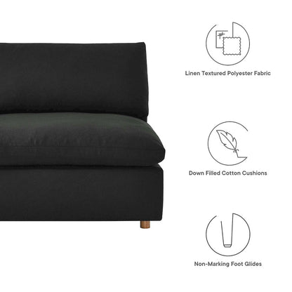 Commix 7-Piece Down Filled Overstuffed Sectional Sofa