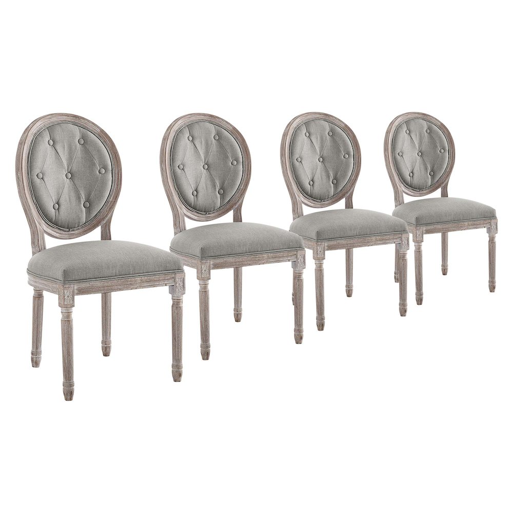 Arise Upholstered Fabric Dining Side Chair Set of 4