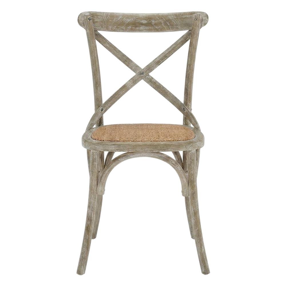 Wooden Dining Side Chairs for Kitchen and Dining Room, Gray, Set of 2