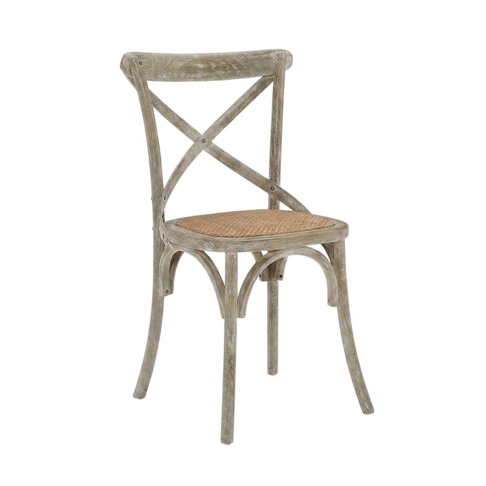 Wooden Dining Side Chairs for Kitchen and Dining Room, Gray, Set of 2