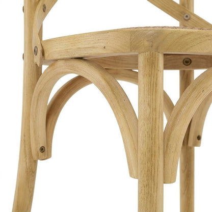 Wooden Dining Side Chairs for Kitchen and Dining Room, Natural, Set of 2