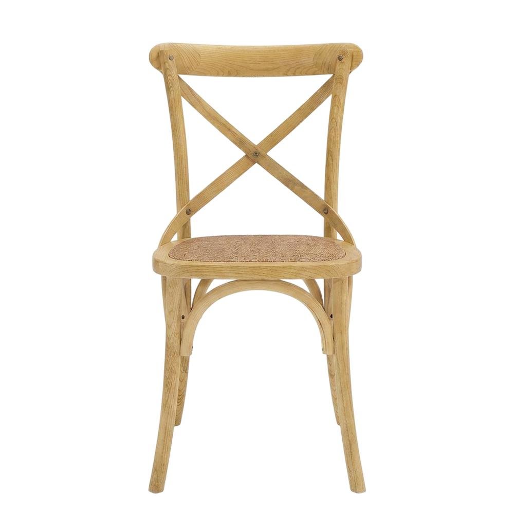 Wooden Dining Side Chairs for Kitchen and Dining Room, Natural, Set of 2