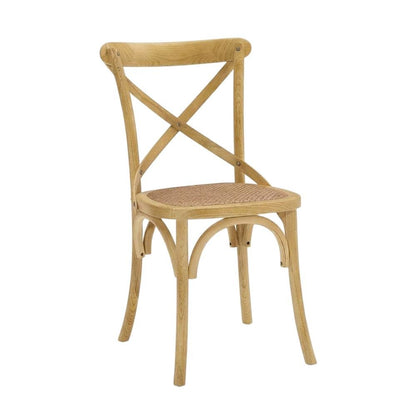 Wooden Dining Side Chairs for Kitchen and Dining Room, Natural, Set of 2