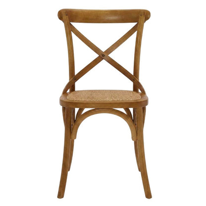 Wooden Dining Side Chairs for Kitchen and Dining Room, Walnut, Set of 2