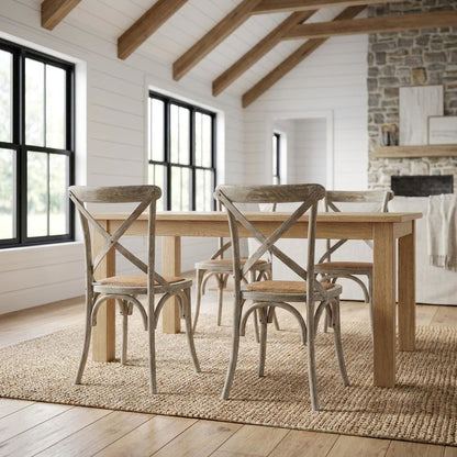 Wooden Dining Side Chairs for Dining Room, Gray, Set of 4