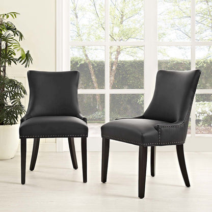 Marquis Faux Leather Dining Chair Set of 2