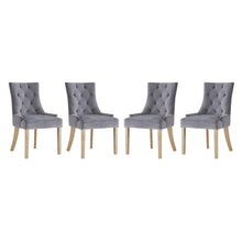 Pose Performance Velvet Dining Chair Set of 4