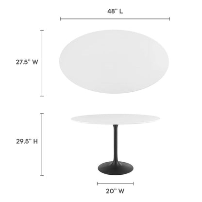 Lippa 48" Oval Wood Dining Table
