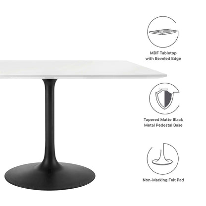 Lippa 48" Square Wood Dining Table