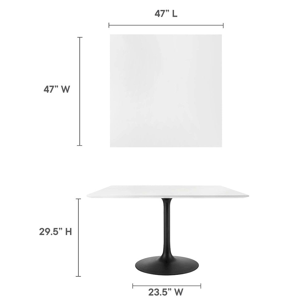 Lippa 48" Square Wood Dining Table