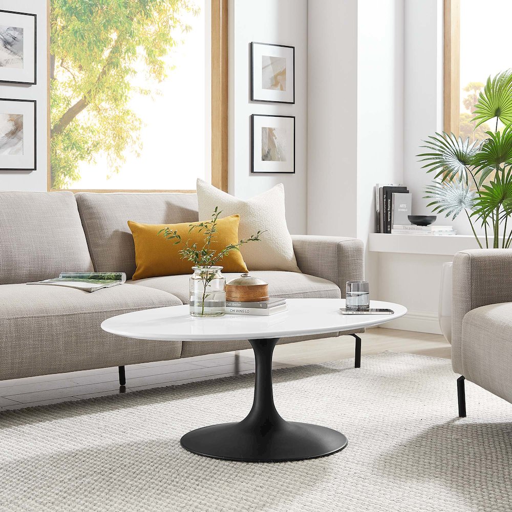 Lippa 42" Oval Wood Coffee Table