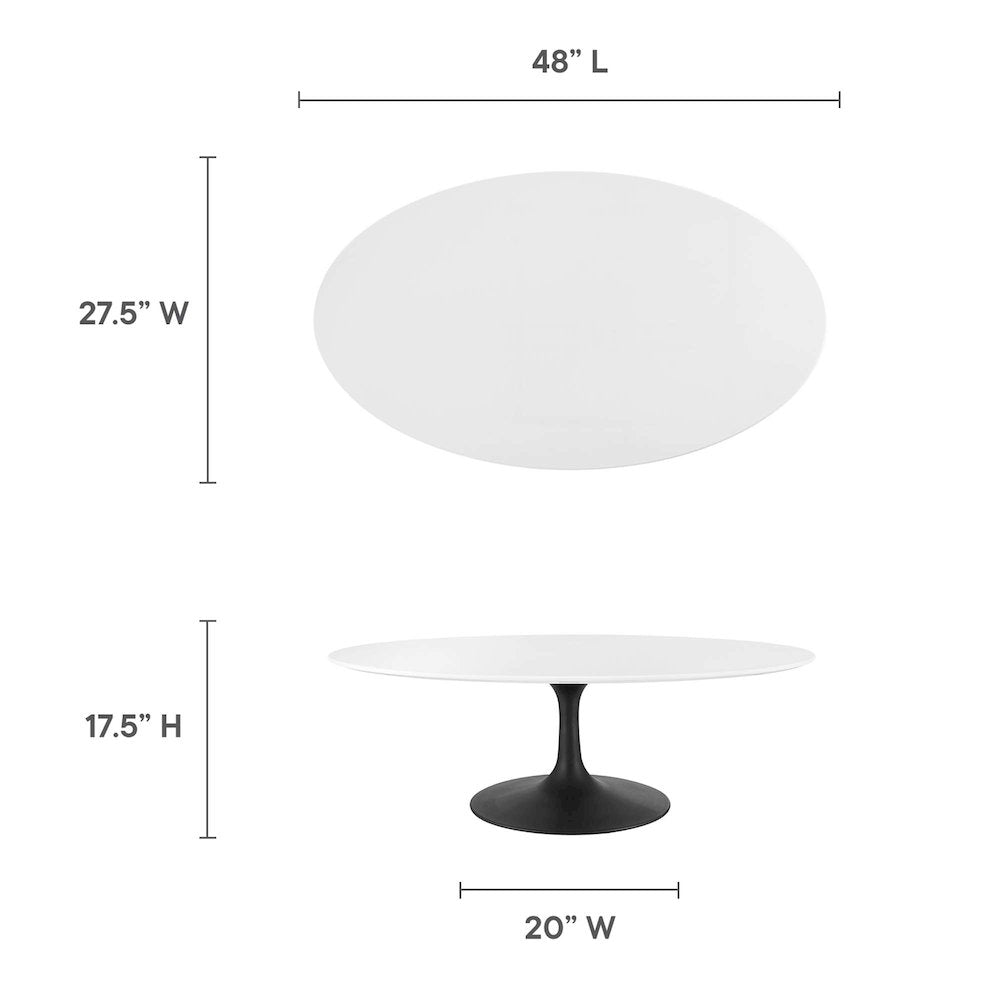 Lippa 48" Oval Wood Coffee Table