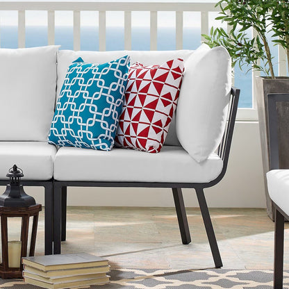 Riverside Outdoor Patio Aluminum Corner Chair
