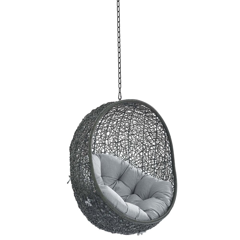 Hide Sunbrella Fabric Swing Outdoor Patio Lounge Chair Without Stand