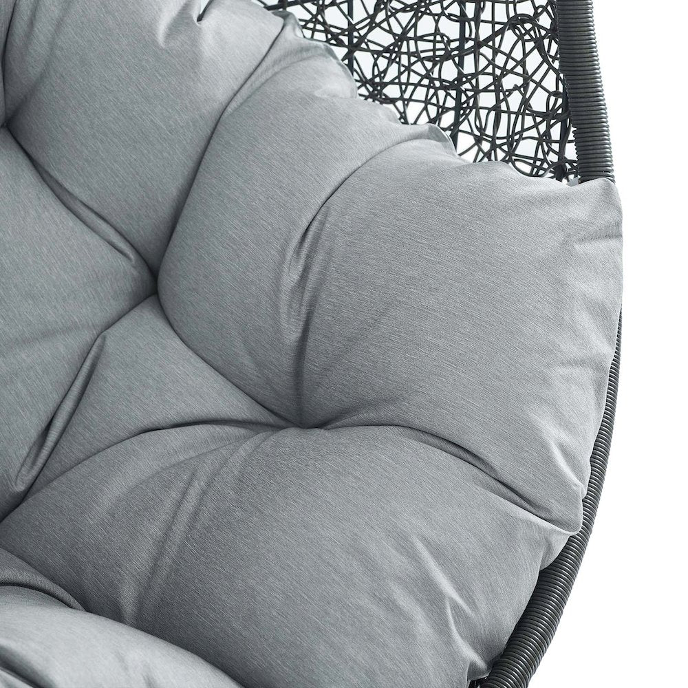 Hide Sunbrella Fabric Swing Outdoor Patio Lounge Chair Without Stand