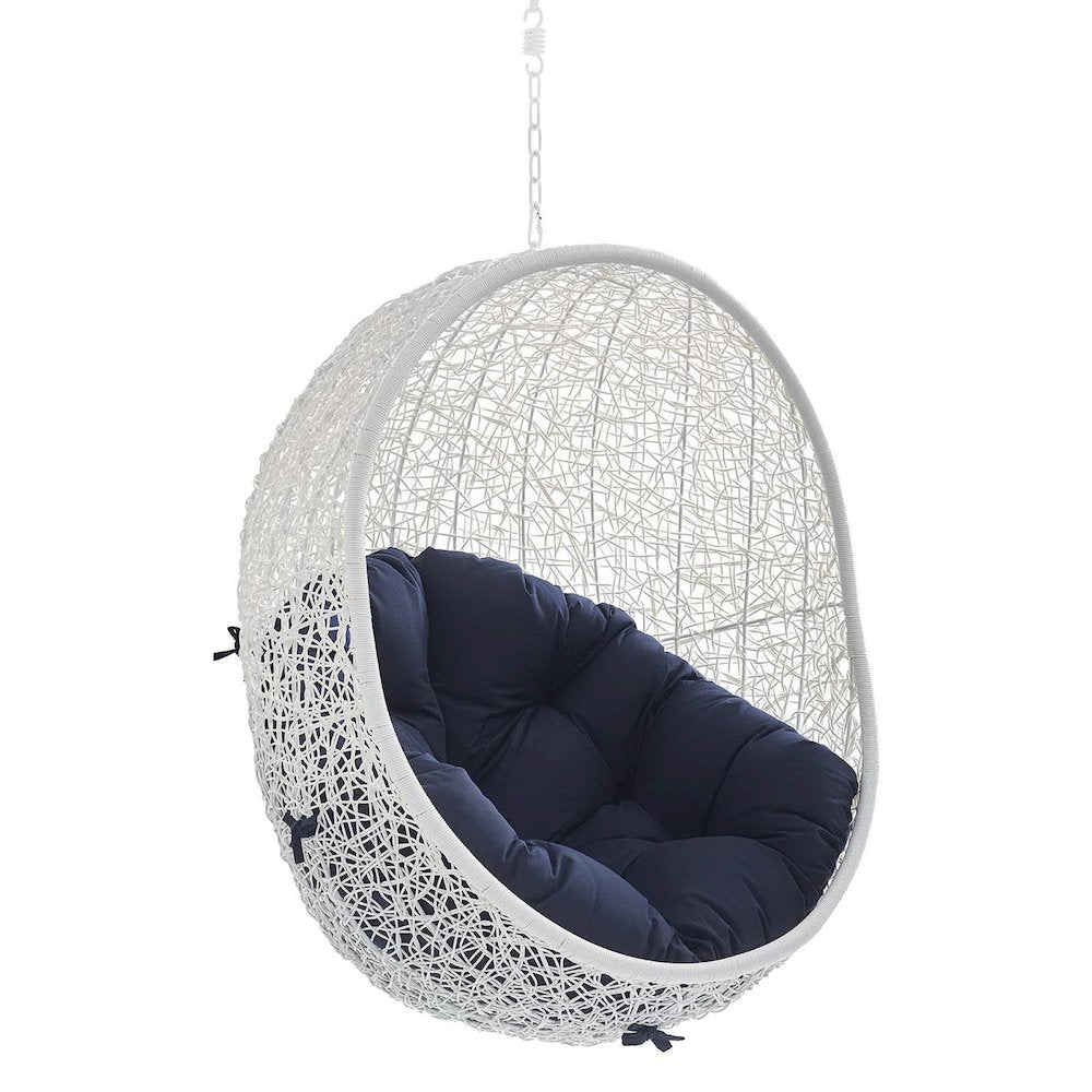 Hide Sunbrella Fabric Swing Outdoor Patio Lounge Chair Without Stand