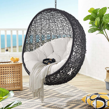 Encase Sunbrella Fabric Swing Outdoor Patio Lounge Chair Without Stand