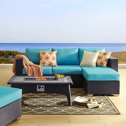 Convene 3 Piece Set Outdoor Patio with Fire Pit