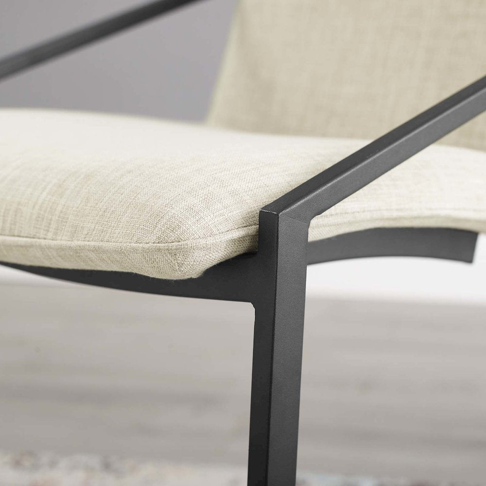 Pitch Upholstered Fabric Dining Armchair