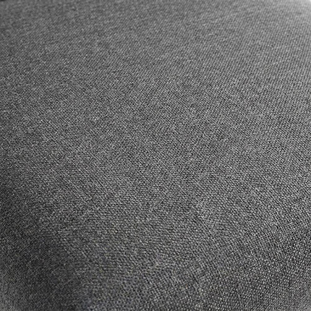 Upholstered Fabric Dining Side Chair with Sled Base, Black Charcoal