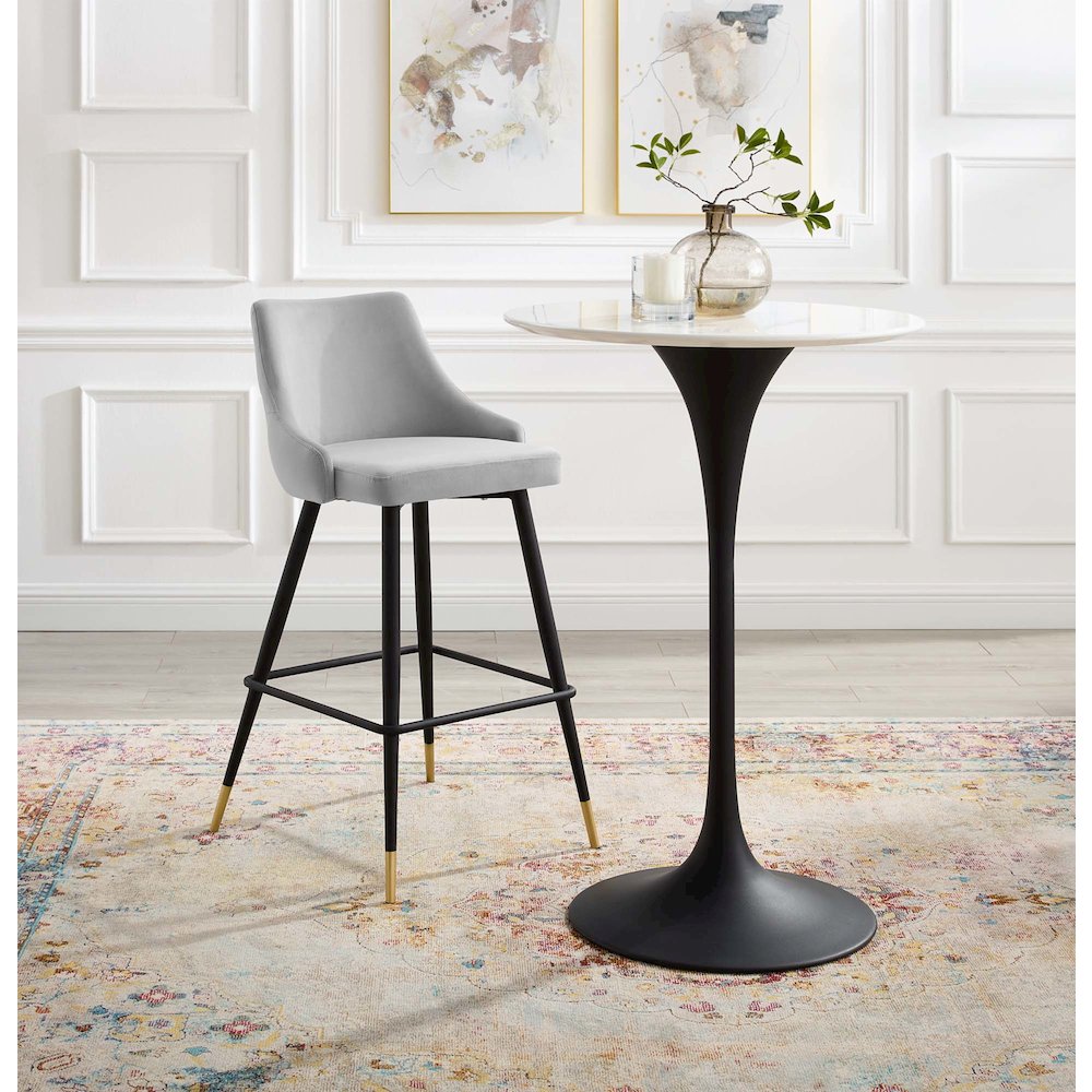Adorn Performance Velvet Bar Stool