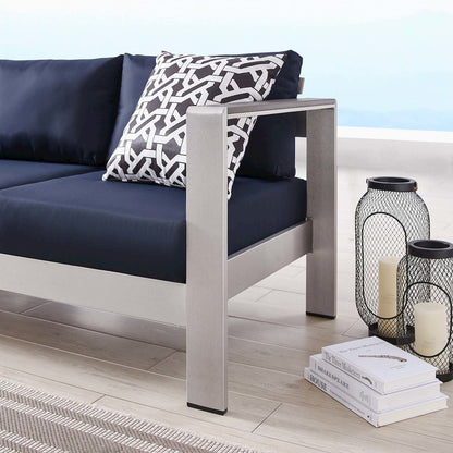 Shore Outdoor Patio Aluminum Sofa