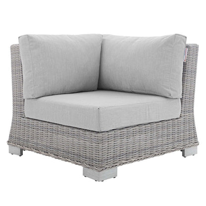 Conway Sunbrella Outdoor Patio Wicker Rattan Corner Chair