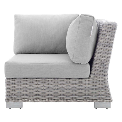 Conway Sunbrella Outdoor Patio Wicker Rattan Corner Chair