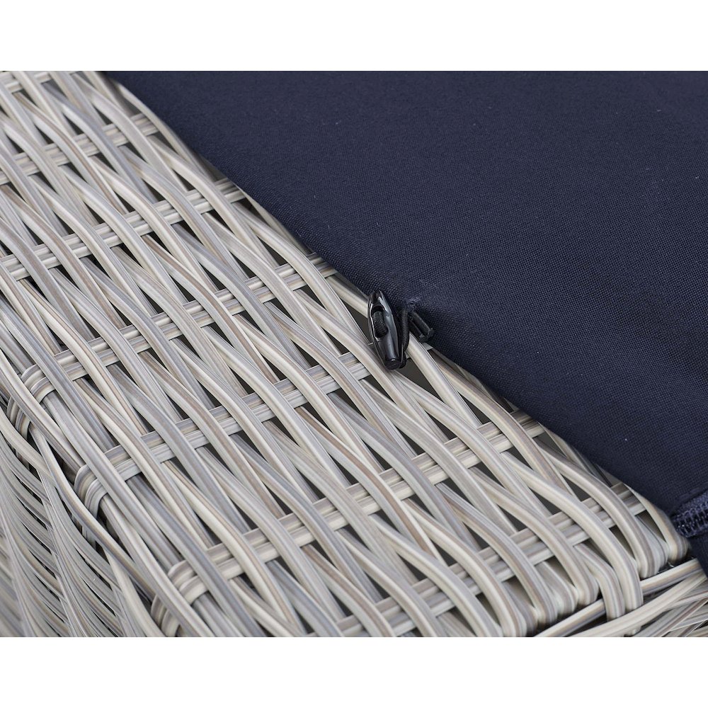 Conway Sunbrella Outdoor Patio Wicker Rattan Ottoman