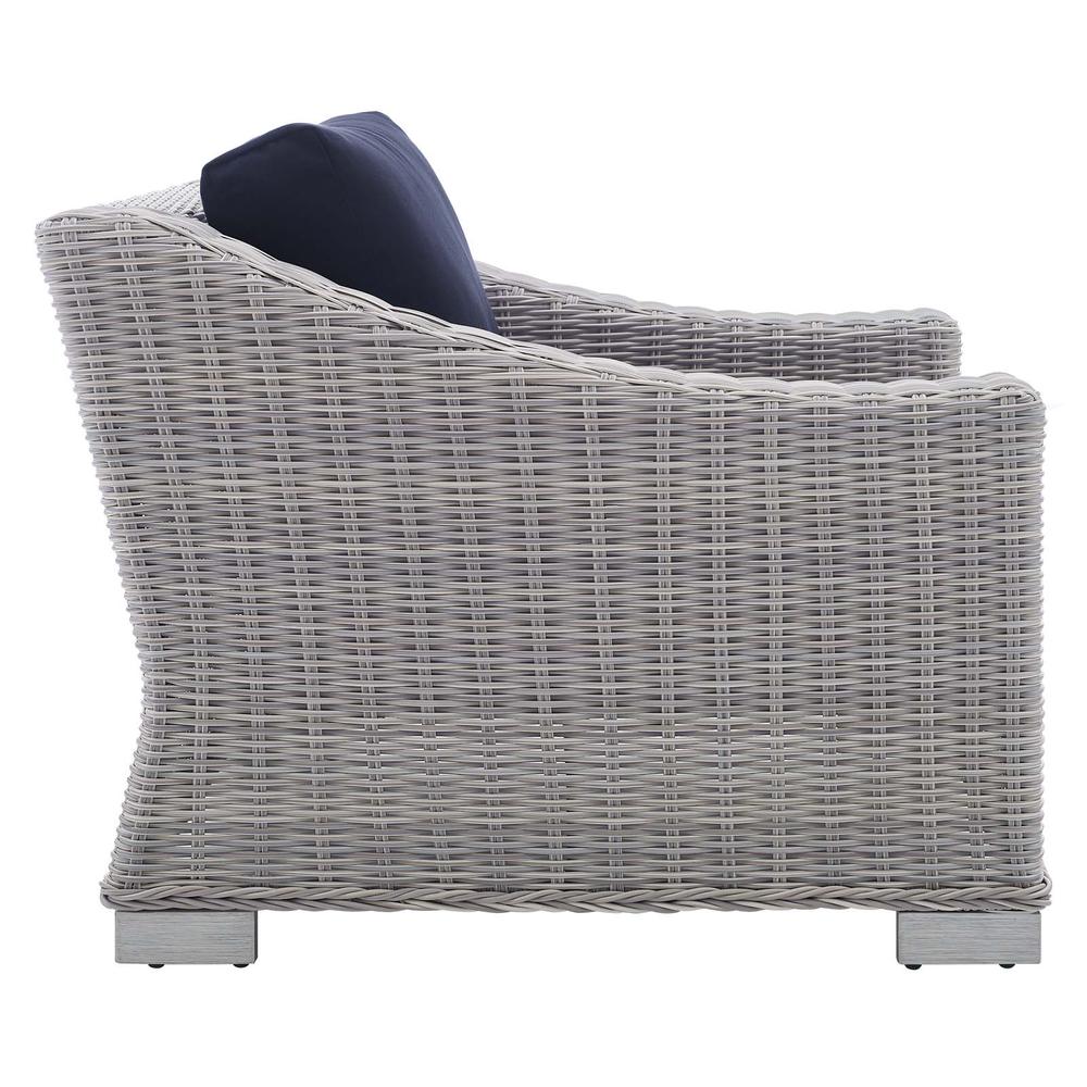 Conway Sunbrella Outdoor Patio Wicker Rattan Armchair