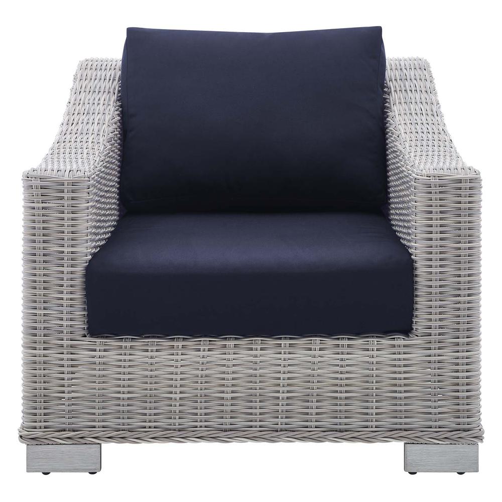 Conway Sunbrella Outdoor Patio Wicker Rattan Armchair