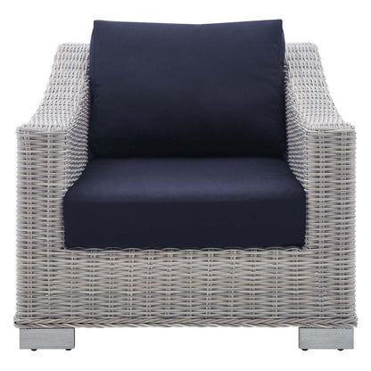 Conway Sunbrella Outdoor Patio Wicker Rattan Armchair