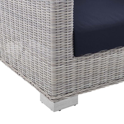 Conway Sunbrella Outdoor Patio Wicker Rattan Armchair