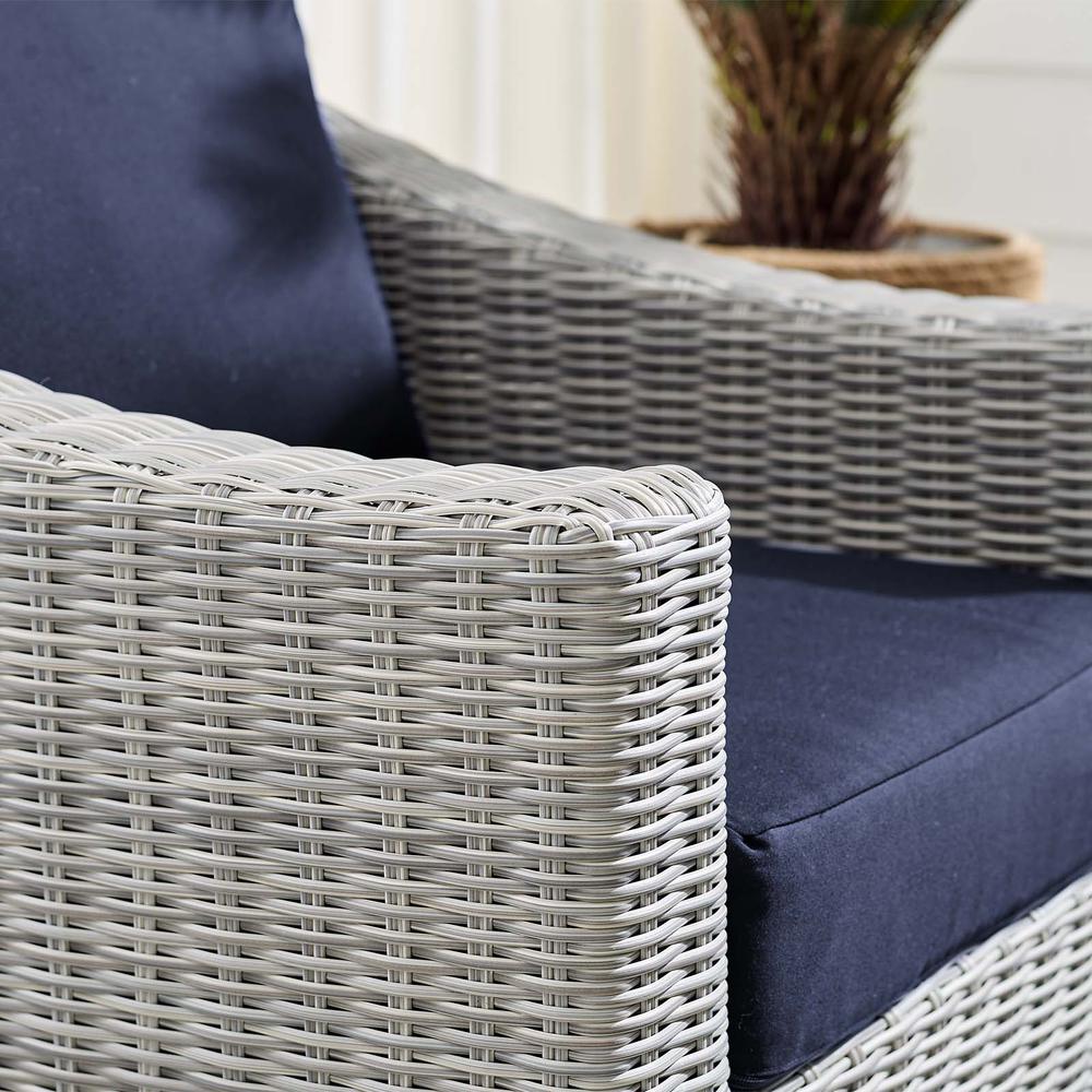 Conway Sunbrella Outdoor Patio Wicker Rattan Armchair