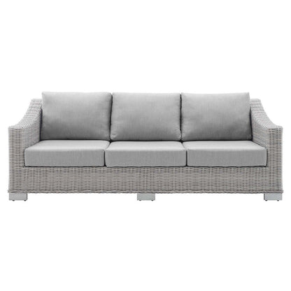 Conway Sunbrella Outdoor Patio Wicker Rattan Sofa