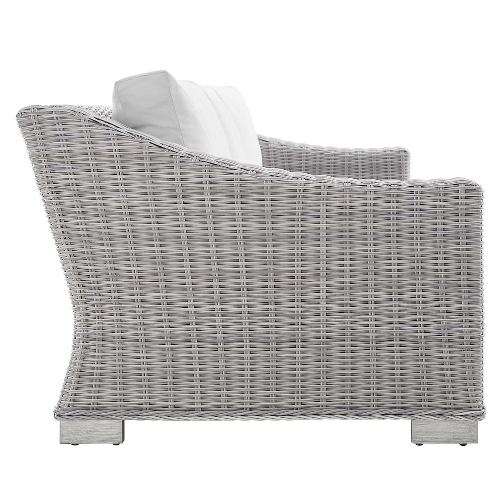 Conway Sunbrella Outdoor Patio Wicker Rattan Sofa