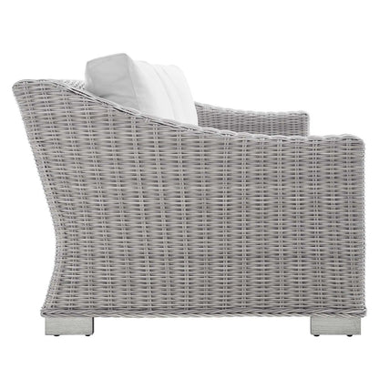 Conway Sunbrella Outdoor Patio Wicker Rattan Sofa