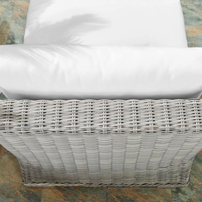 Conway Sunbrella Outdoor Patio Wicker Rattan Armless Chair