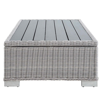 Conway 45" Outdoor Patio Wicker Rattan Coffee Table