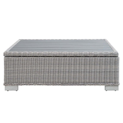 Conway 45" Outdoor Patio Wicker Rattan Coffee Table