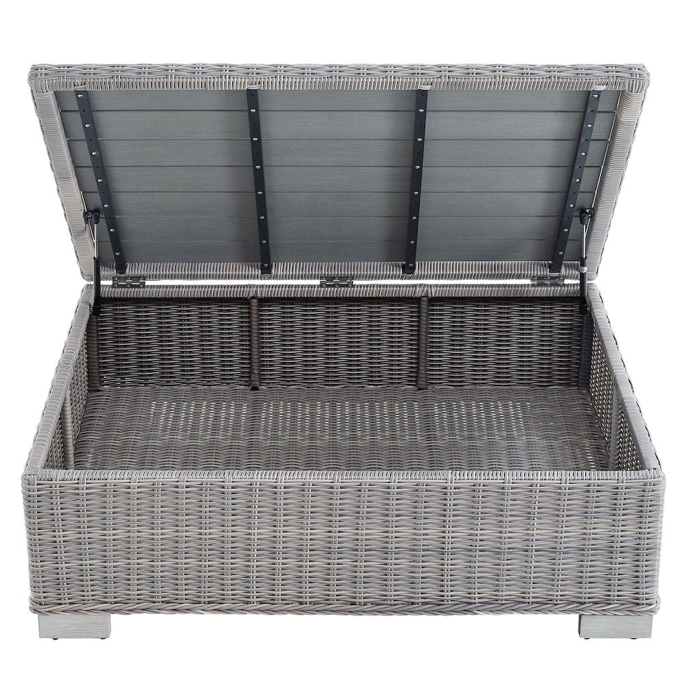 Conway 45" Outdoor Patio Wicker Rattan Coffee Table