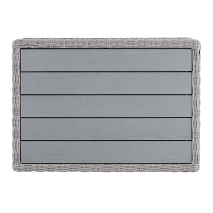 Conway 45" Outdoor Patio Wicker Rattan Coffee Table