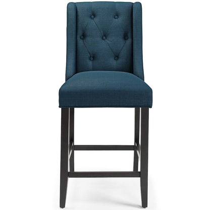 Baronet Upholstered Fabric Counter Bar Stool Set of 2