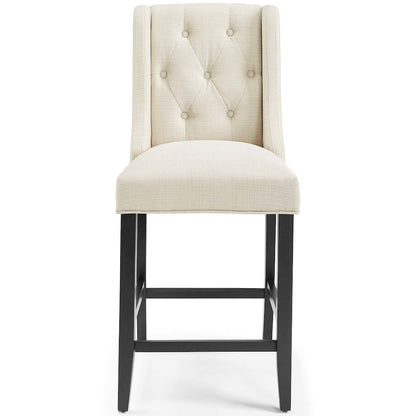 Baronet Upholstered Fabric Counter Bar Stool Set of 2
