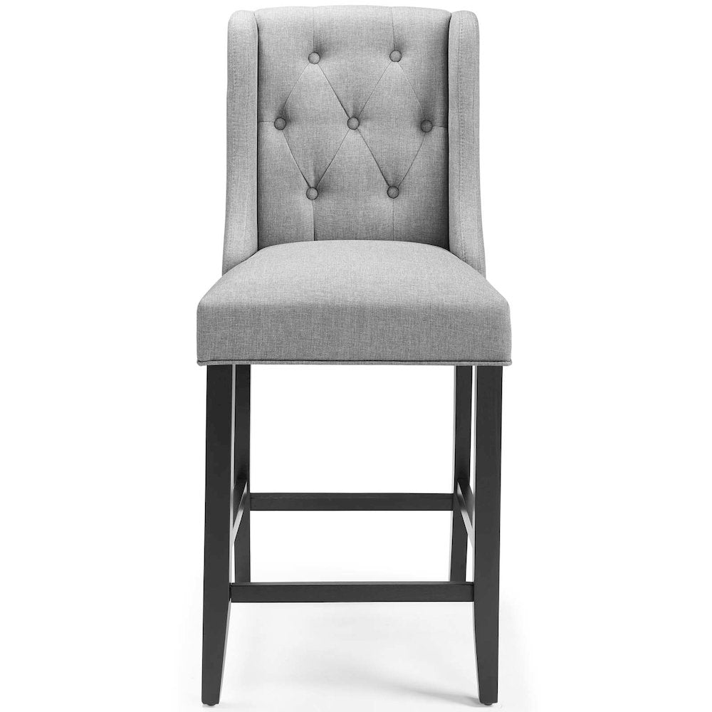 Baronet Upholstered Fabric Counter Bar Stool Set of 2