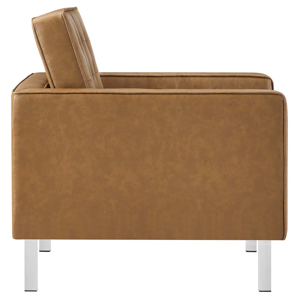 Loft 3-Piece Tufted Vegan Leather Furniture Set