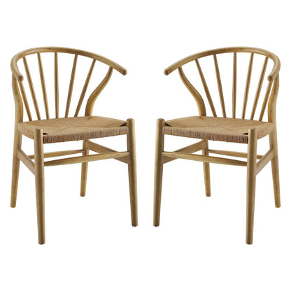 Flourish Spindle Wood Dining Side Chair Set of 2