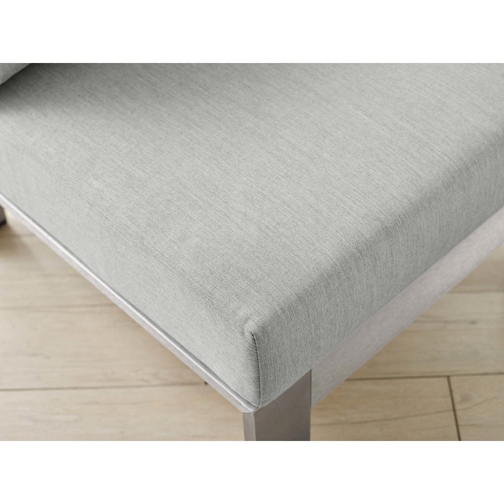 Shore Sunbrella Fabric Aluminum Outdoor Patio Armless Chair