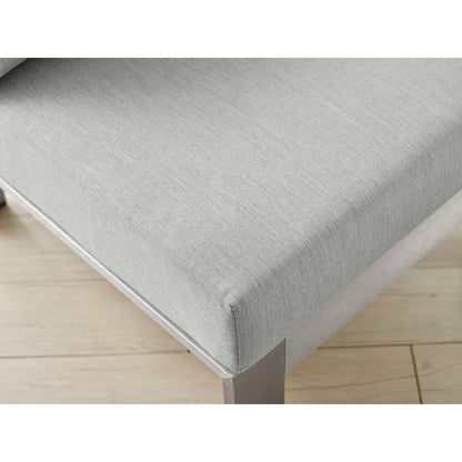 Shore Sunbrella Fabric Aluminum Outdoor Patio Armless Chair