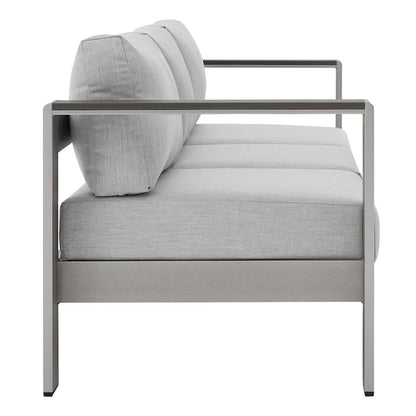 Shore Sunbrella Fabric Aluminum Outdoor Patio Sofa